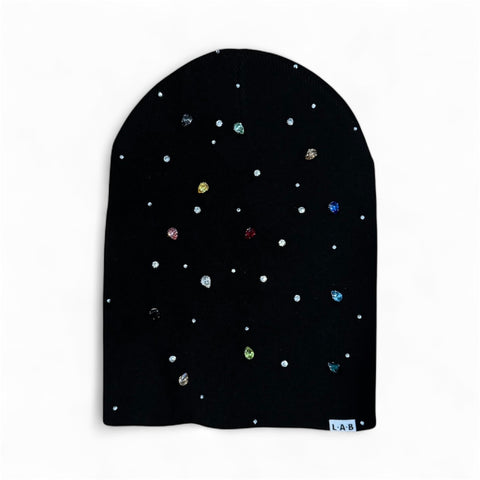 Black Starburst Beanie