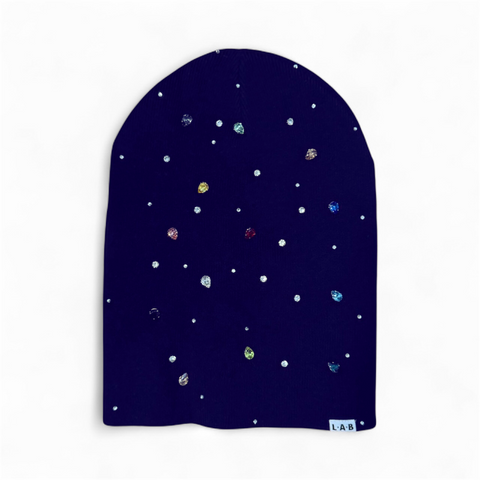 Navy Starburst Beanie